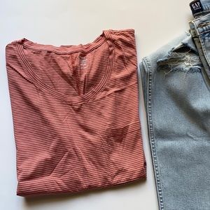Old Navy striped boyfriend tee